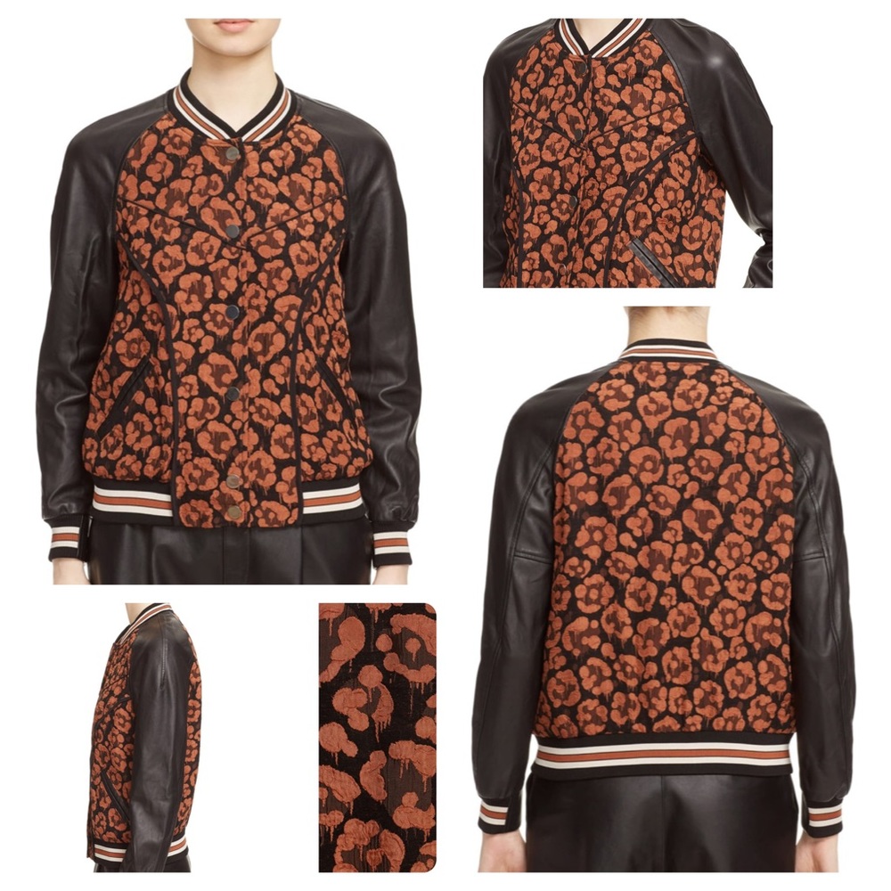 ⬇️ $370 | Coach Wild Beast Leather Varsity Jacket